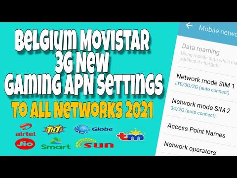Read more about the article Belgium Movistar 3G New Gaming APN Settings | To All Networks 2021