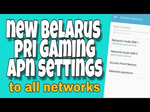 Read more about the article New Belarus Pri Gaming APN Settings | To All Networks