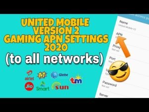 Read more about the article United Mobile  Version 2 – New Gaming APN Settings 2020 | Globe Tm TNT Sun Smart Jio Airtel