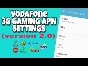 Read more about the article Vodafone 3G | New Gaming APN Settings for Sun Globe TM TNT Smart To All Networks