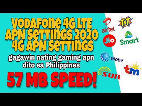 You are currently viewing Vodafone 4G LTE APN Settings 2020 – 4G APN Settings | Globe Sun TM TNT