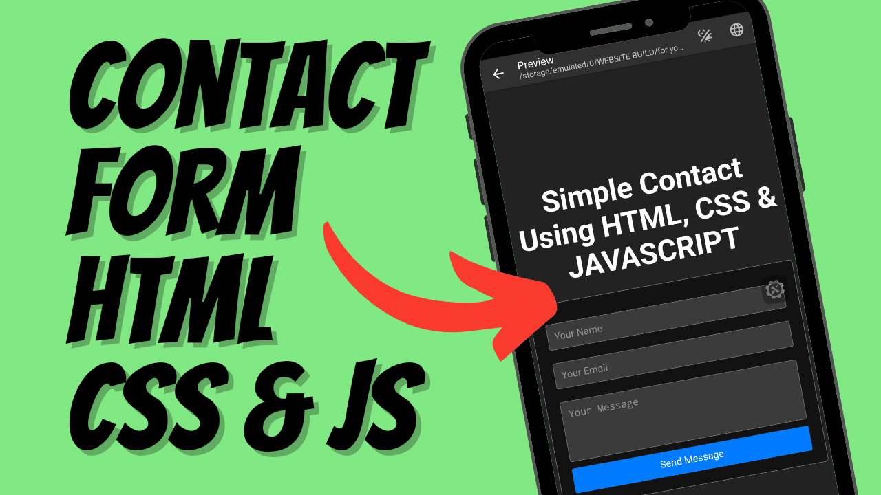 Read more about the article Easy Contact Form Design HTML, CSS & JavaScript Tutorial