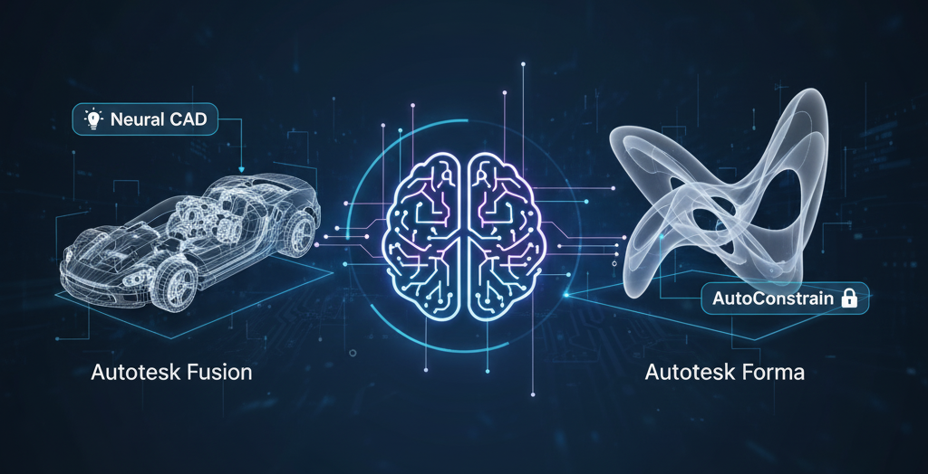 Autodesk Unveils 3D Generative AI Foundation Models for Fusion and Forma, With Neural CAD + AutoConstrain Features