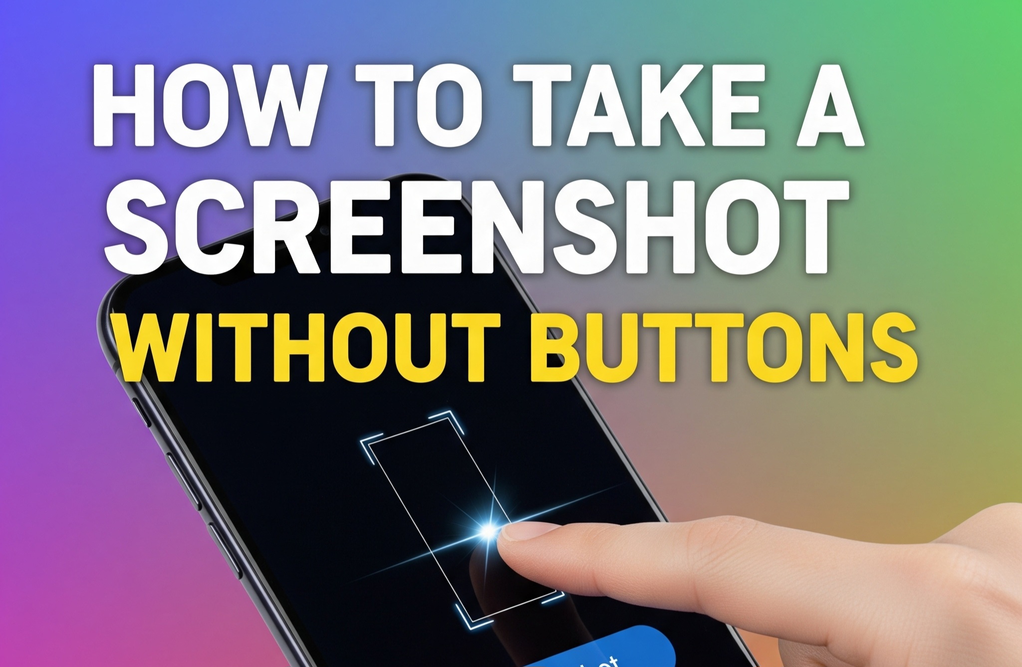 How to Take a Screenshot Without Buttons