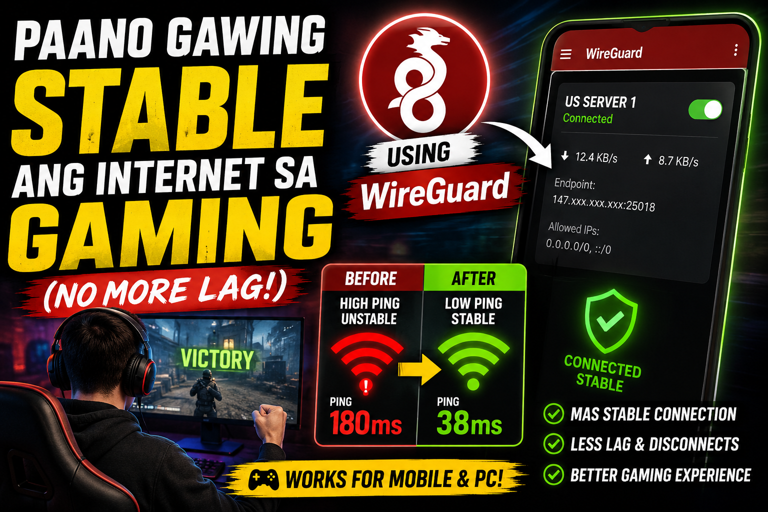 How to Make Your Internet More Stable for Gaming Using WireGuard